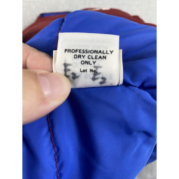 Vintage Ascente Down Puffer Vest Mens Small Red Blue Outdoor Ski Puffy 80s USA - Picture 14 of 14